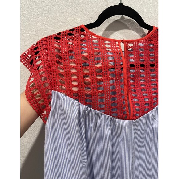 MAEVE Crochet and Poplin Blouse - Picture 5 of 5